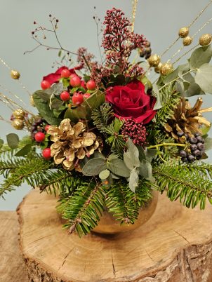 Red and Gold Centre Piece